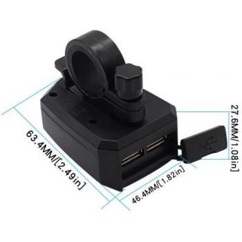 Accessoire Moto Chargeur USB 12W 10V-80V