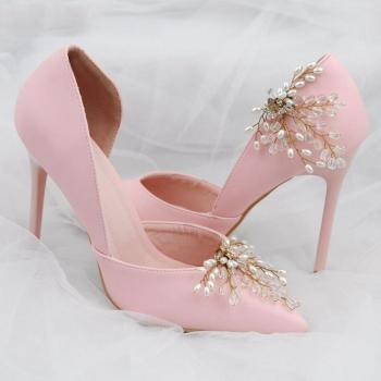 Imitation Pearl Wedding Shoe Clips for Brides