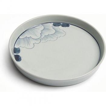 Jingdezhen Blue and White Porcelain Hibiscus Saucer