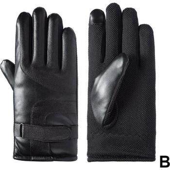 Men's Cold-Proof PU Leather Gloves