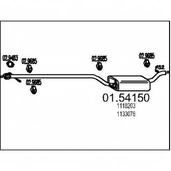 Scarico MTS 01.54150 per auto