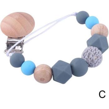 Chaîne de sucette avec jouet en silicone pour bébé C3Z6