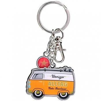 H:)PPY Life 46423 Orange Bus‑Schlüsselring – 9 cm