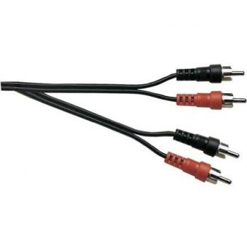 Standard 2X RCA Plugs to 2X RCA Plugs Screened Cable