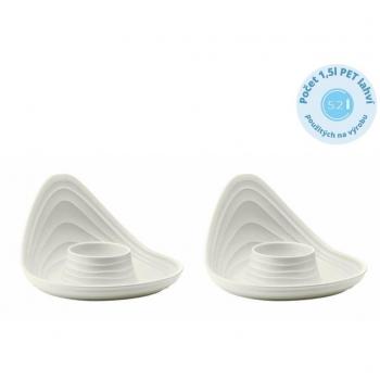 Guzzini Duo de coquetiers Terre Blanche