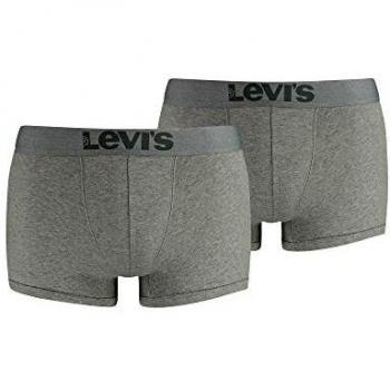 Levi's Trunk 200Sf, Boxer para Hombre, Color Gris, Pack de 2