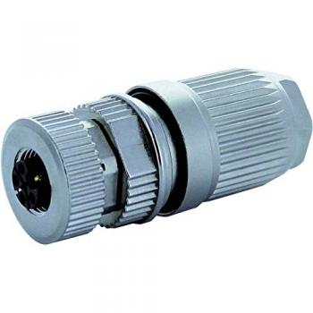 Connettore M12 femmina L-code 5 poli IDC per sensori e attuatori, cablato 0.75-1.5mm²