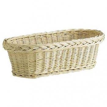 Corbeille d’osier blanc pur