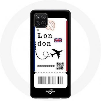 London Plane Ticket Samsung Galaxy A22 4G Cover