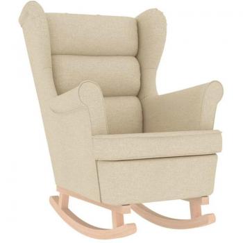 Stolica per Giocattelli 74x90x102 cm in Stoffa Crema