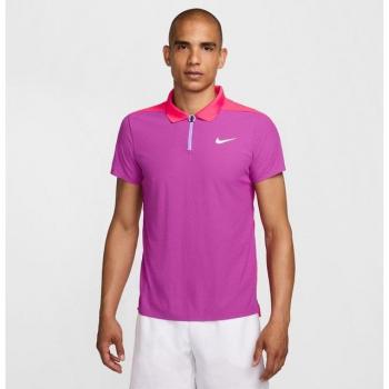 Polo de Tenis Nike Dri-Fit Advantage Slam Ultra NY para Hombre en Rosa, Talla XL