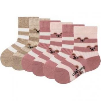 Set di calzini rosa Camano Baby 6 pz