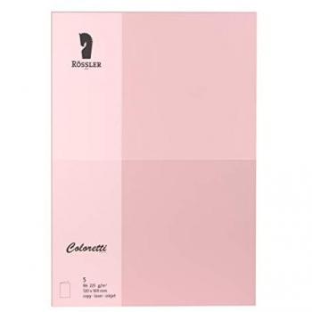 Coloretti 5er Pack B6 Karten rosa 225g/m²