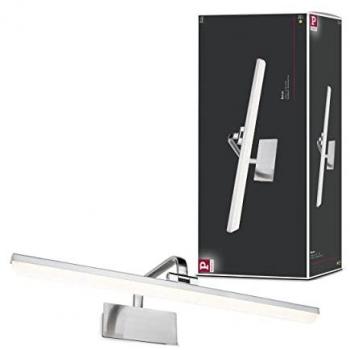 Tableau lumineux LED Renan 60 cm, aluminium brossé gris