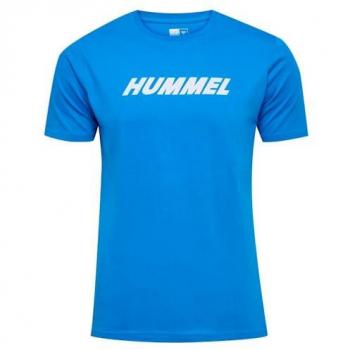 Hummel Camiseta De Manga Corta Algodón 100% Hombre Royal
