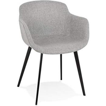 Chaise à Accoudoirs RIGA – Couleur Gris Clair (ALT)