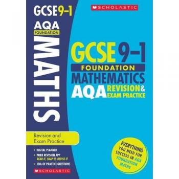 GCSE Foundation Maths AQA Revision Guide and Practice Book. Perfect for Home Learning and includes a free revision app