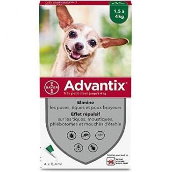 Advantix Antiparásitos Perro 1,5-4 Kg 4 Unidades