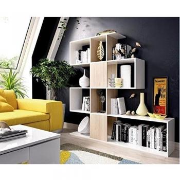 Librero Alterego Funk Levon K7363286 roble/blanco