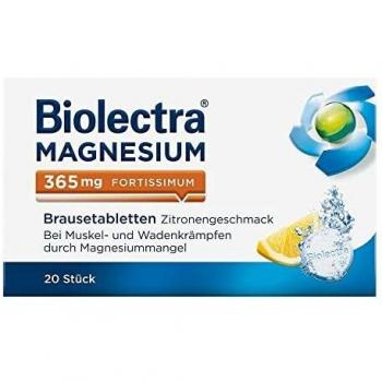 Biolectra Magnesium 365 mg fortissimum Brausetabletten Zitronengeschmack 20 Stück