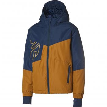 CRIVIT Kinder Skijacke Jungen (146/152, navy/beige)