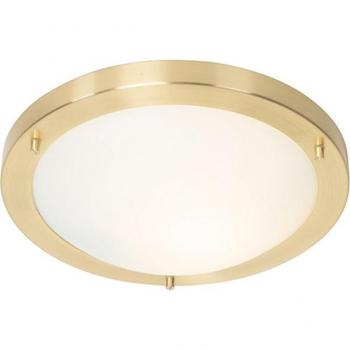 Plafonnier doré moderne 31 cm IP44