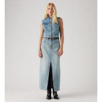 Levi’s Falda Azul Columna Casual
