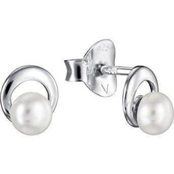 Pendientes de Plata Rodiada con Perla Viceroy