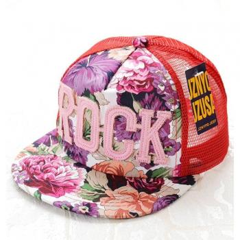 Kids' Floral Mesh Snapback Hat