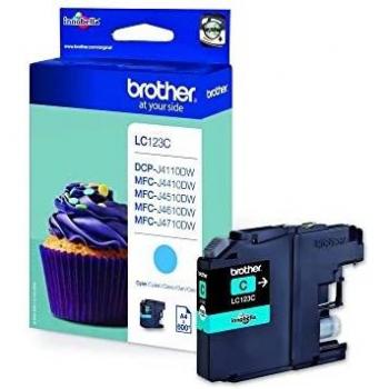 Brother LC-123C Cyan Inkjet Cartridges – Original, High Output, One Piece
