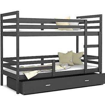Lit Superposé Milo 90x190 Gris