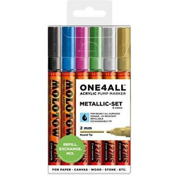 Molotow ONE4ALL 127HS 6 pièces Métallique