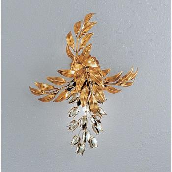 Goldene Wandleuchte Pioggia D'Oro