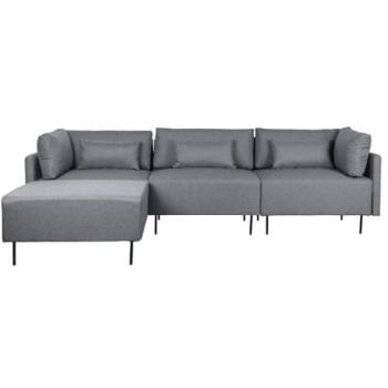 Sofá Esquinero Gris 3 Plazas DKD Home Decor