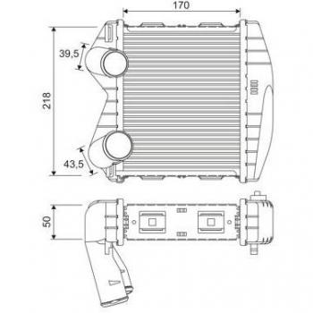 Roadster Cabriolet Intercooler Valeo