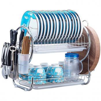 Dish Rack with Drainage System