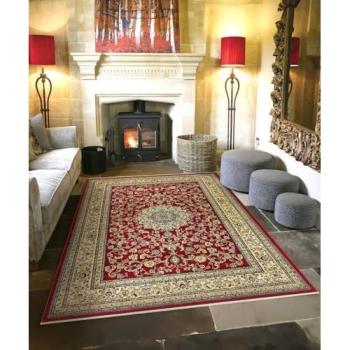 KAZAKH 2154 Tappeto di Lusso Rosso-Beige