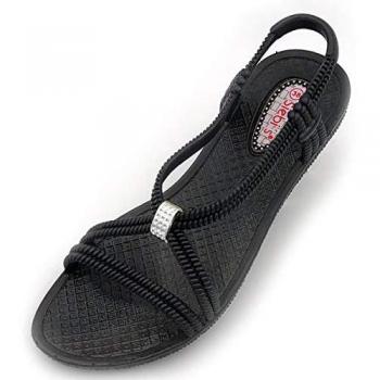 Sandalette SIEBI`S Gr. 38, schwarz, Synthetik