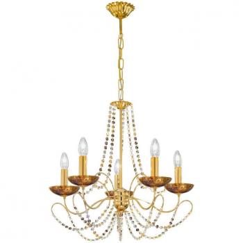 Ballarina II Medici – 5‑Feuer‑Lustre in Gold (KOLARZ)