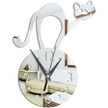 Acrylic Wall Clock with Animal Stickers