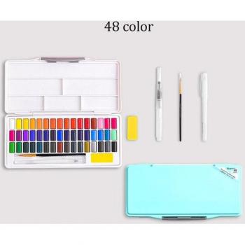 Solid Watercolor Paint Set with Brush Pen