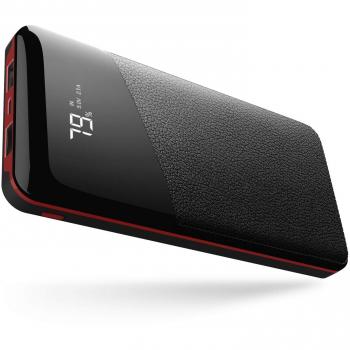 Yutre PowerStation 22400mAh – Caricatore Portatile con Schermo LCD & 2 USB (Rosso)