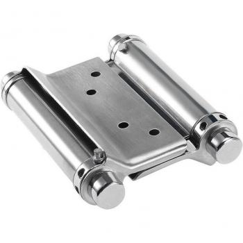 Bisagra de acero inoxidable para puerta de resorte de doble acción, 2 uds., resistente para cafetería y bar JA55