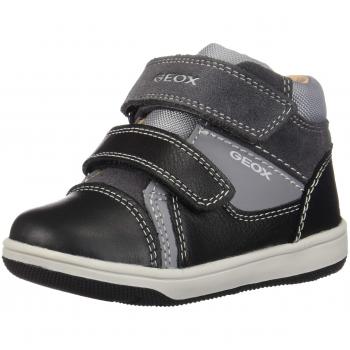 Geox Baby Jungen B New Flick Boy B Sneaker, Dk Grey/Black, 26 EU
