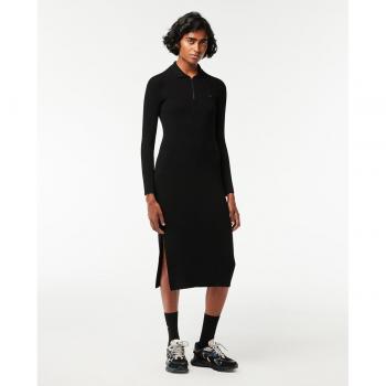 Lacoste Vestido Largo Negro