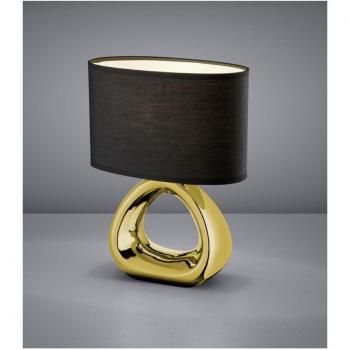 Lampada da Tavolo Elegante Gizeh Oro e Nero