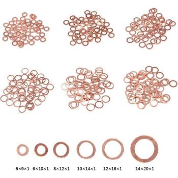 Arandela Selladora de Acero Inoxidable 50 Unid. – Conjunto 6 Formas