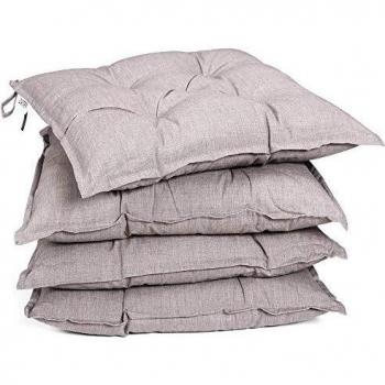 Detex Sitzkissen 4er-Set Visko-Effekt 40x40x8cm