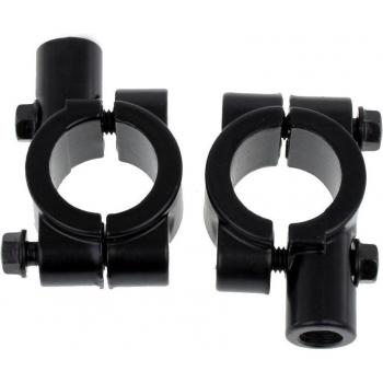 Soporte de abrazadera para espejo retrovisor de motocicleta, 2 piezas, tamaños 22mm, 10mm, 8mm y 25mm