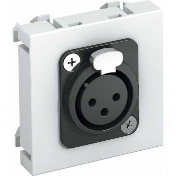 Connettore XLR Saldo 3‑Pini OBO MTG‑X3F L RW1 in Bianco – Accessori